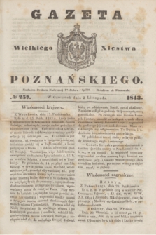 Gazeta Wielkiego Xięstwa Poznańskiego. 1843, № 257 (2 listopada)