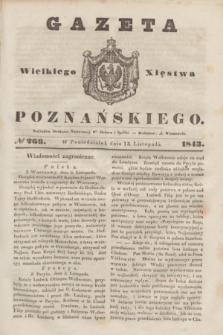 Gazeta Wielkiego Xięstwa Poznańskiego. 1843, № 266 (13 listopada)