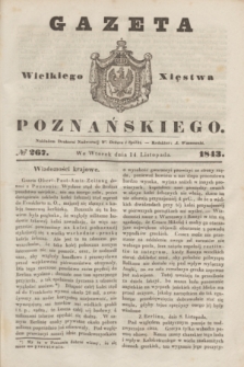 Gazeta Wielkiego Xięstwa Poznańskiego. 1843, № 267 (14 listopada)