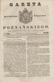 Gazeta Wielkiego Xięstwa Poznańskiego. 1843, № 273 (21 listopada)