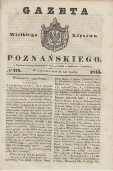 Gazeta Wielkiego Xięstwa Poznańskiego. 1843, № 275 (23 listopada)