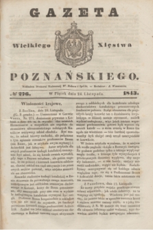 Gazeta Wielkiego Xięstwa Poznańskiego. 1843, № 276 (24 listopada)