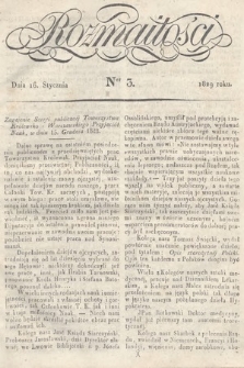 Rozmaitości : pismo dodatkowe do Gazety Lwowskiej. 1829, nr 3