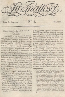 Rozmaitości : pismo dodatkowe do Gazety Lwowskiej. 1829, nr 5