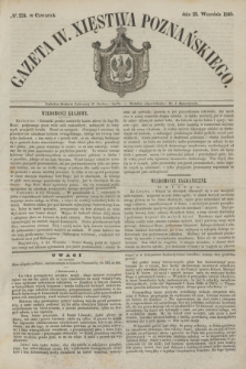 Gazeta W. Xięstwa Poznańskiego. 1845, № 224 (25 września)