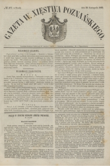 Gazeta W. Xięstwa Poznańskiego. 1845, № 277 (26 listopada)