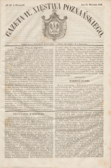 Gazeta W. Xięstwa Poznańskiego. 1846, № 12 (15 stycznia)