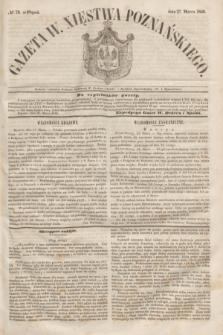 Gazeta W. Xięstwa Poznańskiego. 1846, № 73 (27 marca)