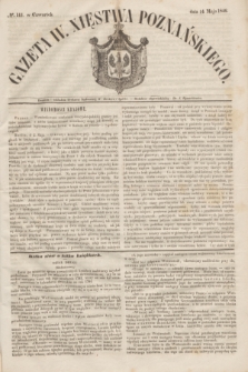 Gazeta W. Xięstwa Poznańskiego. 1846, № 111 (14 maja)