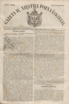 Gazeta W. Xięstwa Poznańskiego. 1846, № 278 (27 listopada)