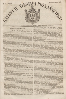 Gazeta W. Xięstwa Poznańskiego. 1847, № 9 (12 stycznia)