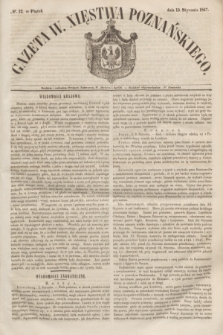 Gazeta W. Xięstwa Poznańskiego. 1847, № 12 (15 stycznia)