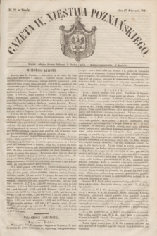 Gazeta W. Xięstwa Poznańskiego. 1847, № 22 (27 stycznia)