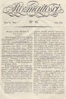 Rozmaitości : pismo dodatkowe do Gazety Lwowskiej. 1829, nr 22