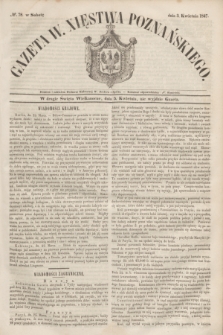 Gazeta W. Xięstwa Poznańskiego. 1847, № 78 (3 kwietnia)