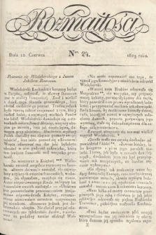 Rozmaitości : pismo dodatkowe do Gazety Lwowskiej. 1829, nr 24