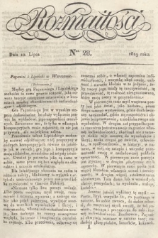 Rozmaitości : pismo dodatkowe do Gazety Lwowskiej. 1829, nr 28