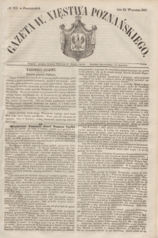 Gazeta W. Xięstwa Poznańskiego. 1847, № 213 (13 września) + dod.