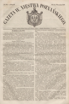 Gazeta W. Xięstwa Poznańskiego. 1847, № 214 (14 września)