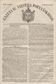 Gazeta W. Xięstwa Poznańskiego. 1847, № 218 (18 września)