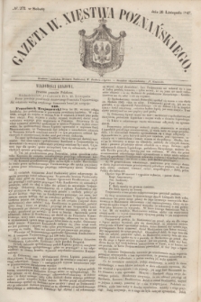Gazeta W. Xięstwa Poznańskiego. 1847, № 272 (20 listopada)