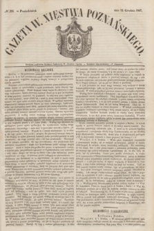 Gazeta W. Xięstwa Poznańskiego. 1847, № 291 (13 grudnia) + dod.