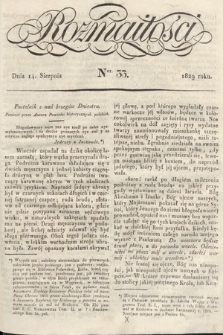 Rozmaitości : pismo dodatkowe do Gazety Lwowskiej. 1829, nr 33