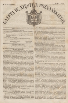Gazeta W. Xięstwa Poznańskiego. 1848, № 70 (23 marca)