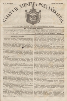 Gazeta W. Xięstwa Poznańskiego. 1848, № 72 (25 marca)