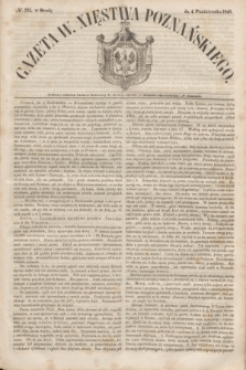 Gazeta W. Xięstwa Poznańskiego. 1848, № 231 (4 października)