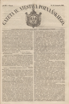 Gazeta W. Xięstwa Poznańskiego. 1848, № 263 (10 listopada)