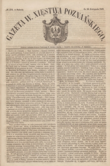Gazeta W. Xięstwa Poznańskiego. 1848, № 276 (25 listopada)