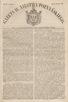 Gazeta W. Xięstwa Poznańskiego. 1849, № 37 (14 lutego)