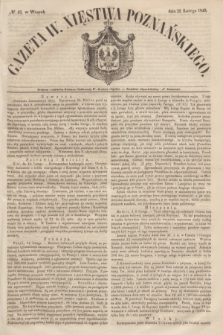 Gazeta W. Xięstwa Poznańskiego. 1849, № 42 (20 lutego)