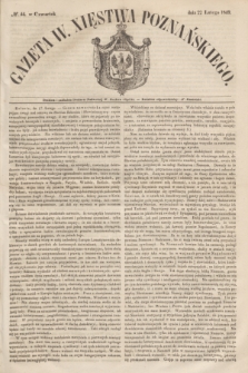 Gazeta W. Xięstwa Poznańskiego. 1849, № 44 (22 lutego)