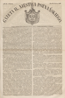 Gazeta W. Xięstwa Poznańskiego. 1849, № 46 (24 lutego)