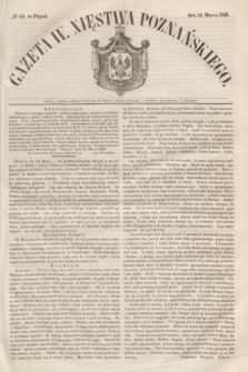 Gazeta W. Xięstwa Poznańskiego. 1849, № 63 (16 marca)