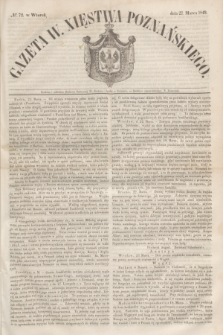 Gazeta W. Xięstwa Poznańskiego. 1849, № 72 (27 marca)