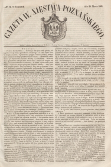 Gazeta W. Xięstwa Poznańskiego. 1849, № 74 (29 marca)