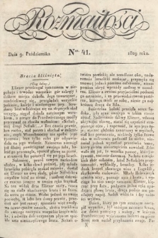 Rozmaitości : pismo dodatkowe do Gazety Lwowskiej. 1829, nr 41