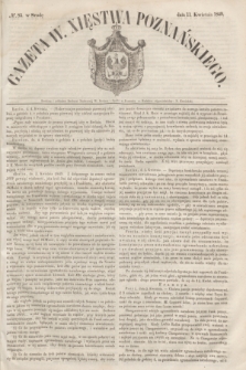 Gazeta W. Xięstwa Poznańskiego. 1849, № 83 (11 kwietnia)