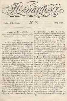 Rozmaitości : pismo dodatkowe do Gazety Lwowskiej. 1829, nr 46