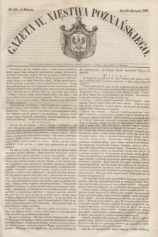 Gazeta W. Xięstwa Poznańskiego. 1849, № 191 (18 sierpnia)