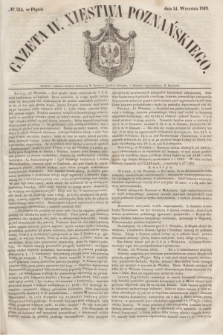 Gazeta W. Xięstwa Poznańskiego. 1849, № 214 (14 września)