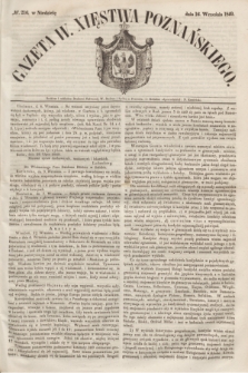 Gazeta W. Xięstwa Poznańskiego. 1849, № 216 (16 września)