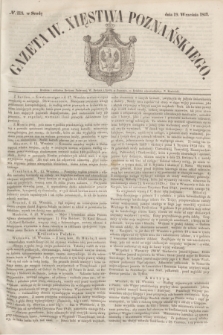 Gazeta W. Xięstwa Poznańskiego. 1849, № 218 (19 września)