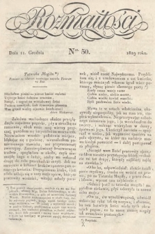 Rozmaitości : pismo dodatkowe do Gazety Lwowskiej. 1829, nr 50