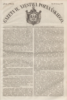 Gazeta W. Xięstwa Poznańskiego. 1850, № 42 (19 lutego)