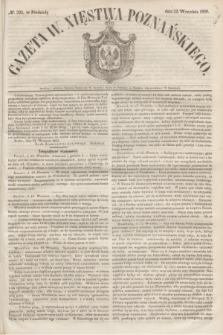 Gazeta W. Xięstwa Poznańskiego. 1850, № 222 (22 września)