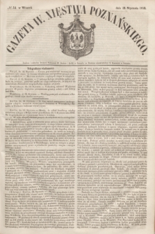 Gazeta W. Xięstwa Poznańskiego. 1853, № 14 (18 stycznia)